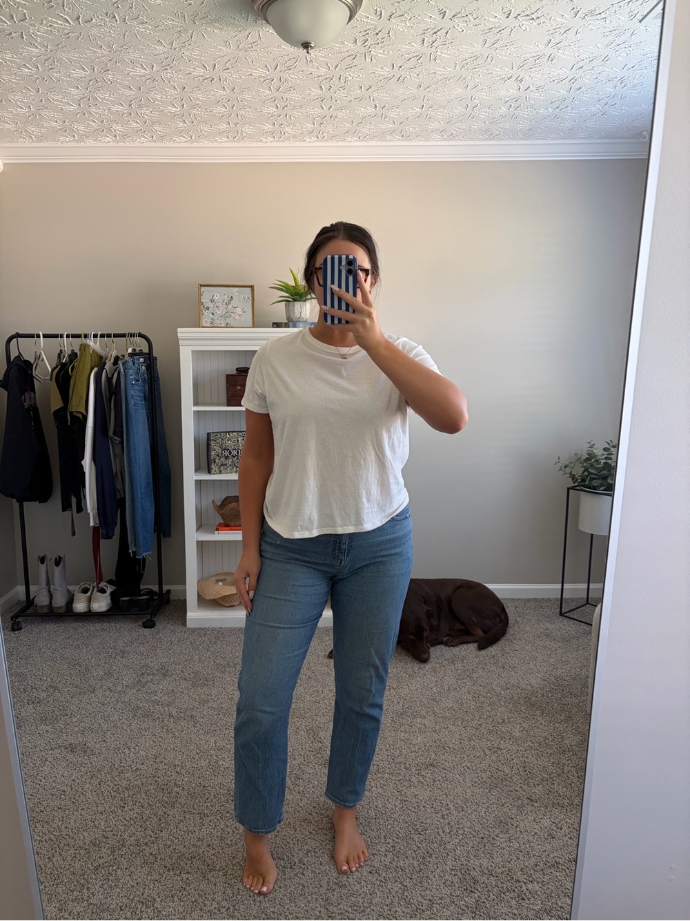 Madewell Straight-Leg Jeans in Light Blue Wash
